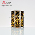 Ato Leopard Print Stemmless Weinglas